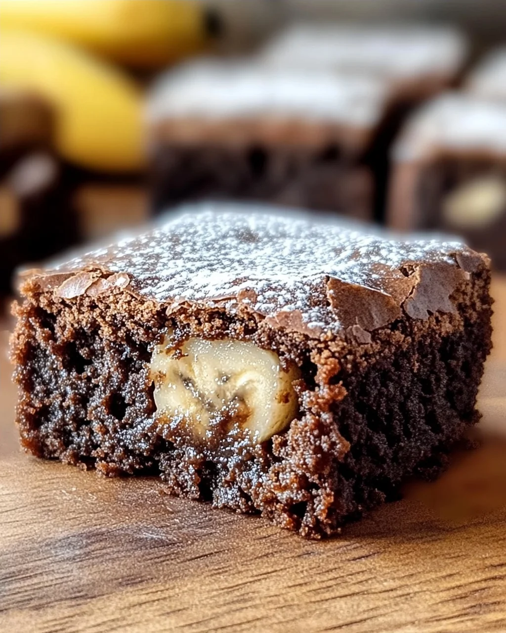 Bananenbrot Brownies für schokoladige Glücksmomente