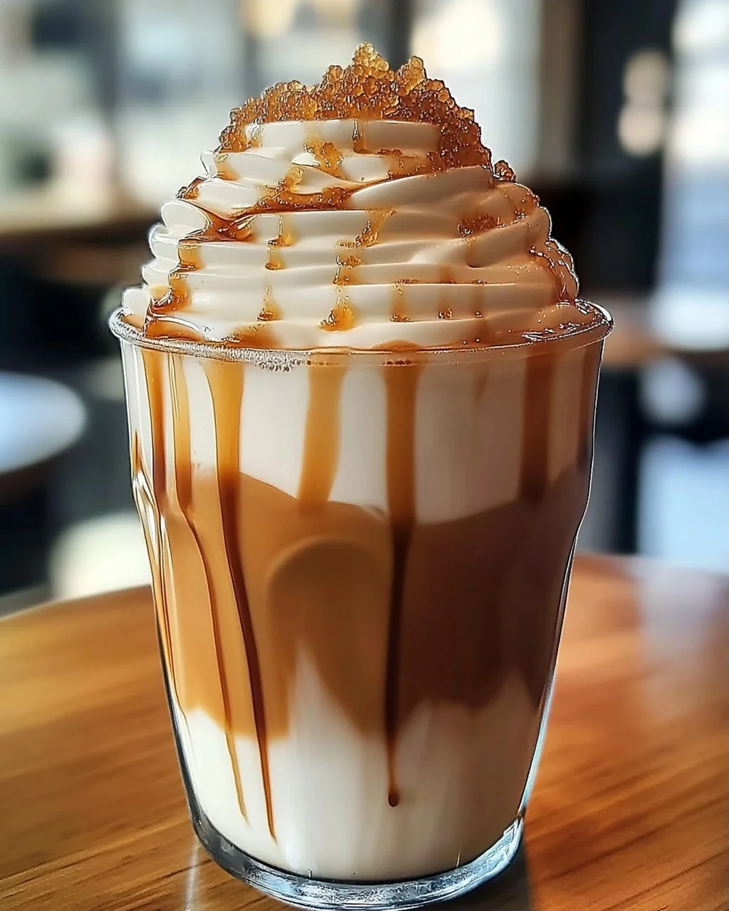 Brauner Zucker Dalgona Milchtee selbstgemacht
