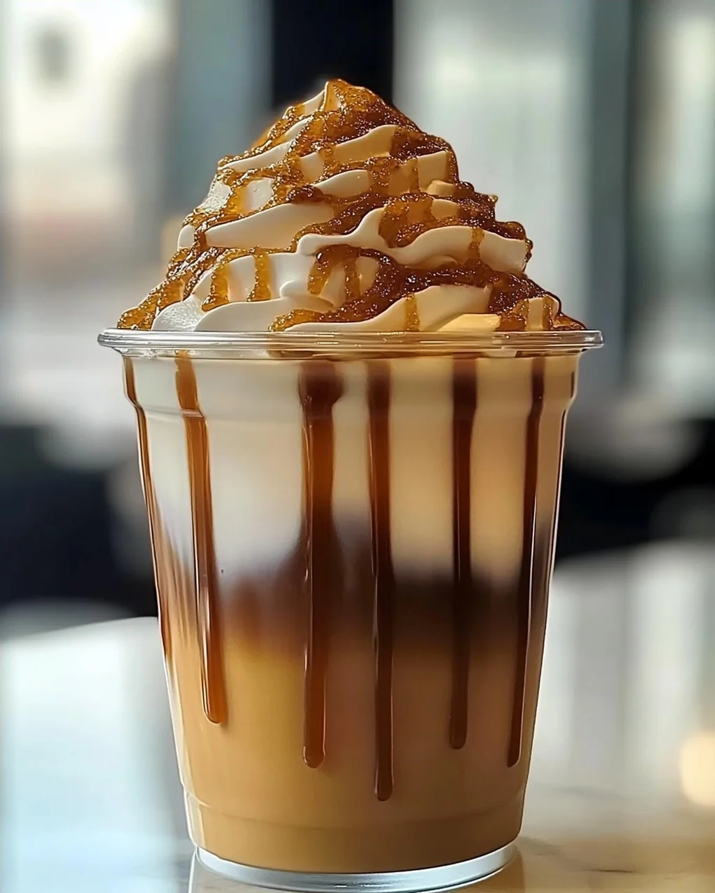 Brauner Zucker Dalgona Milchtee selbstgemacht