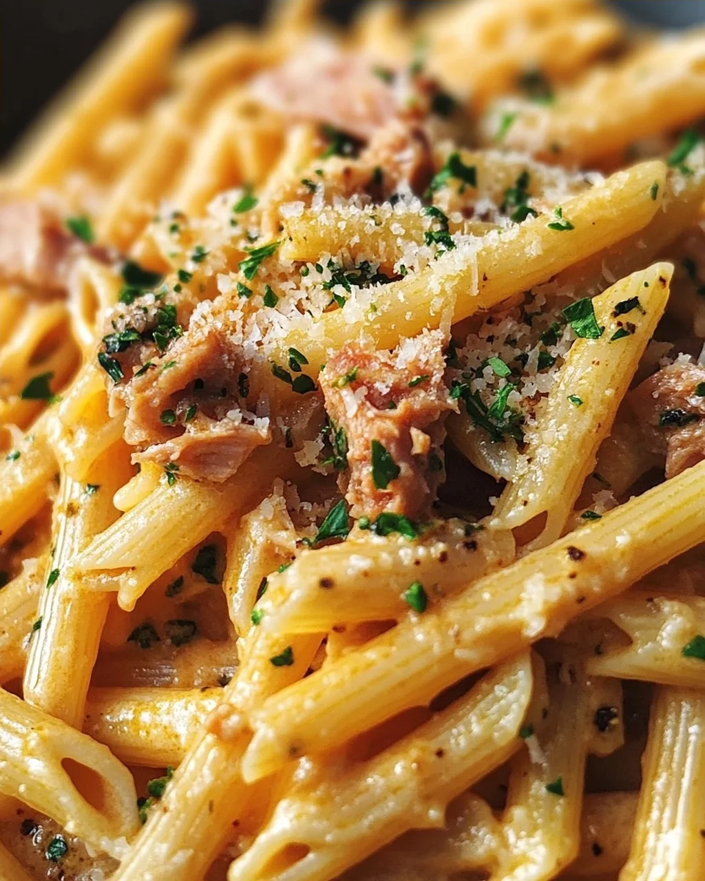 Cremige One Pot Pasta mit Thunfisch