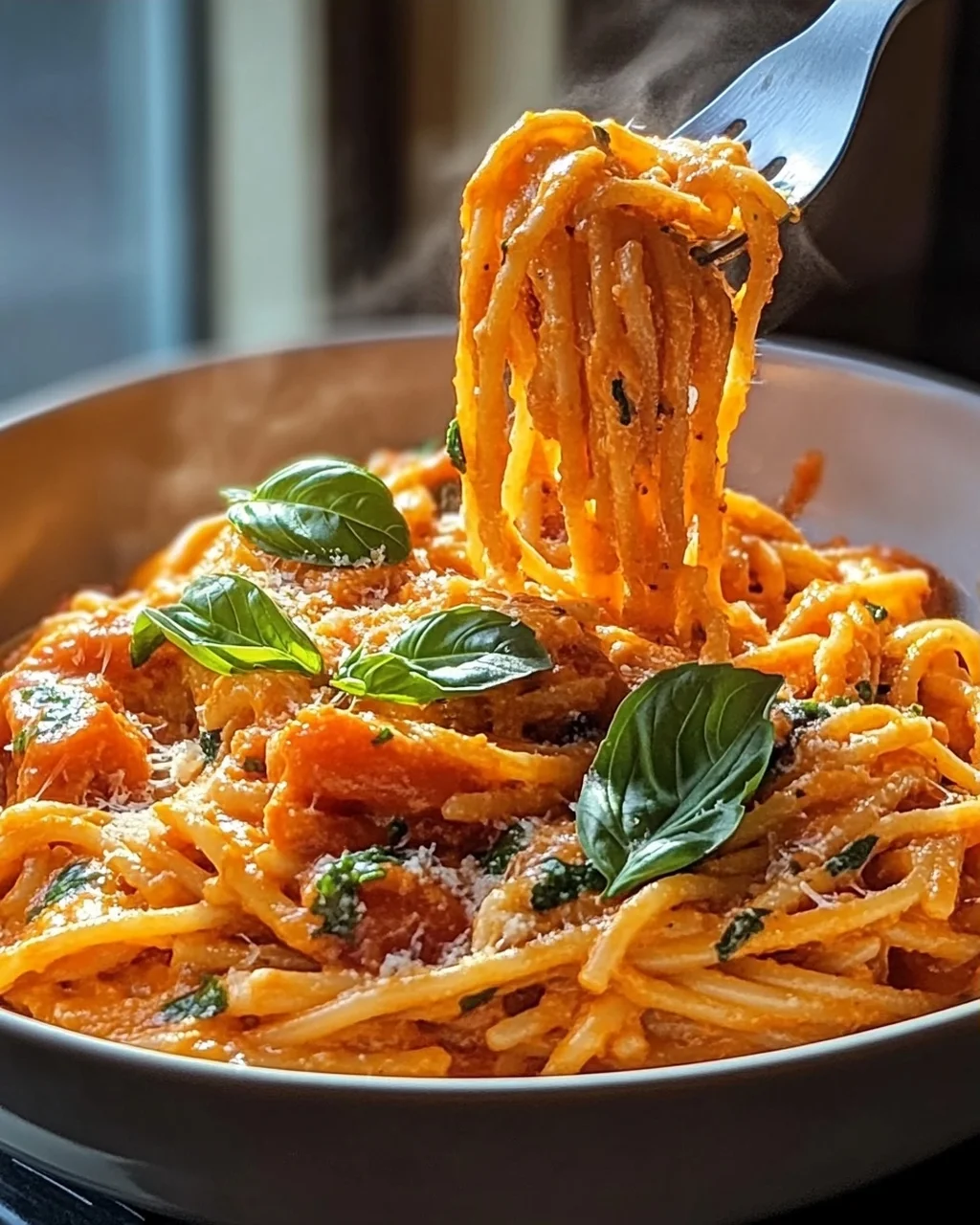 Cremige Tomaten-Knoblauch Pasta