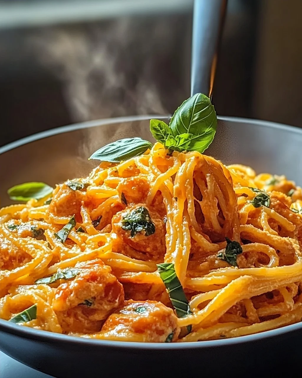 Cremige Tomaten-Knoblauch Pasta