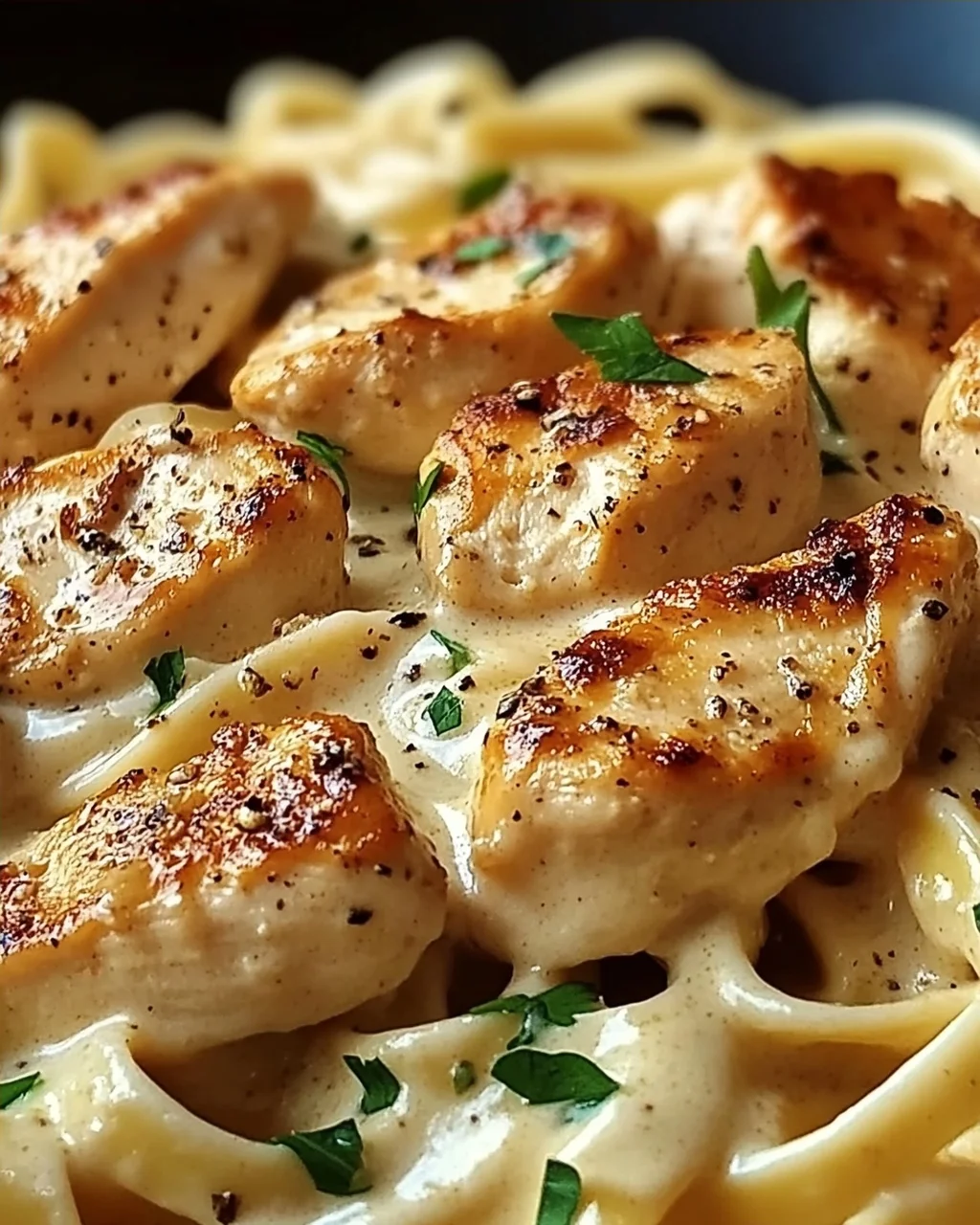 Cremige italienische Hühnchen-Pasta für jeden Abend