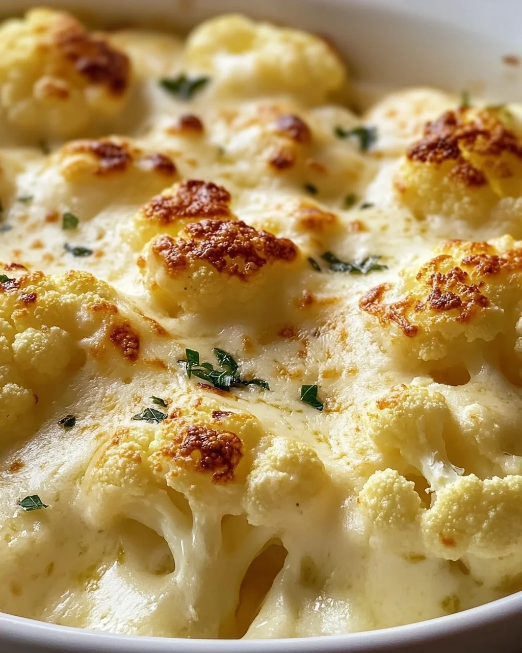 Cremiger Blumenkohl Käse Auflauf Low Carb Rezept