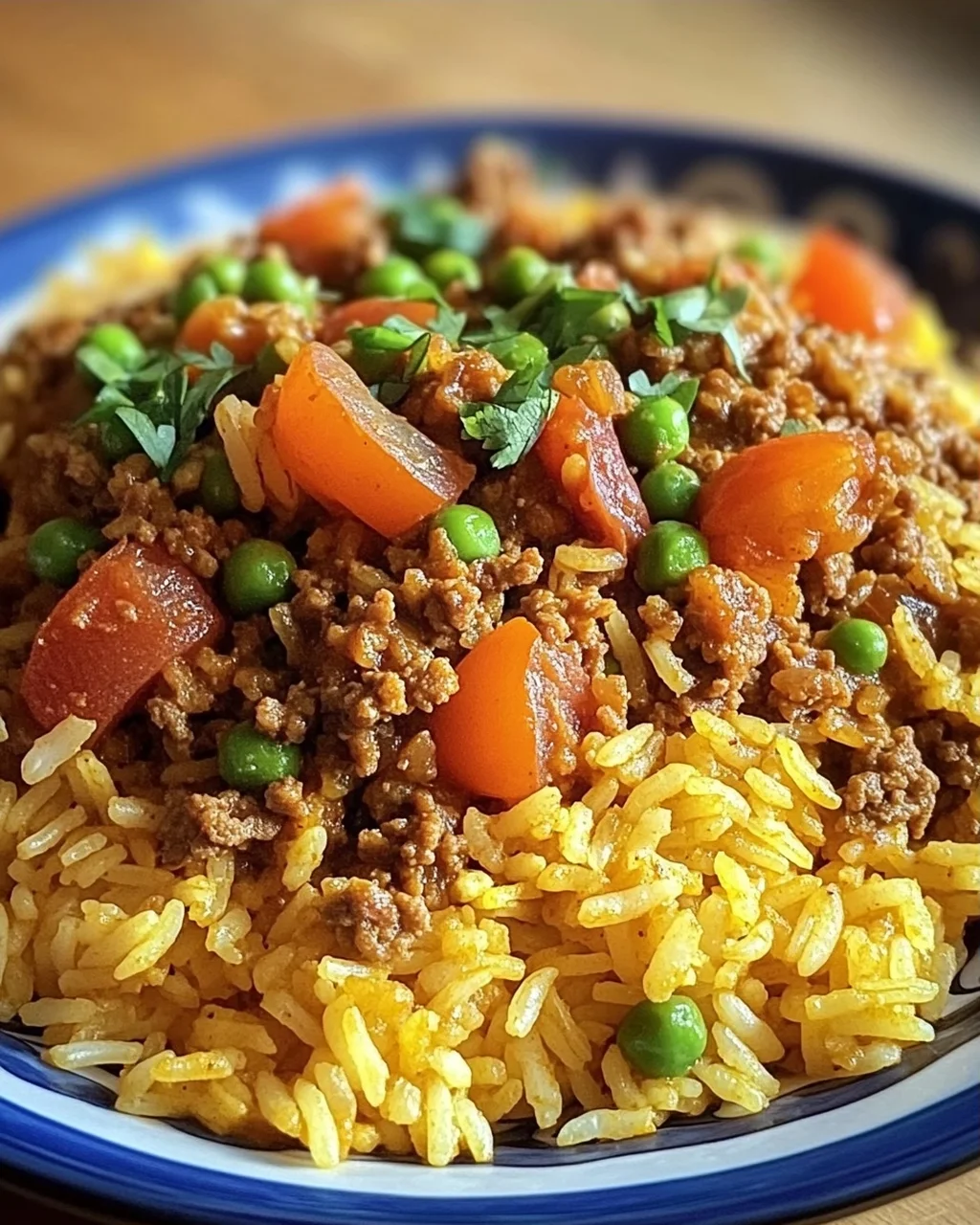 Curryreis mit Hackfleisch