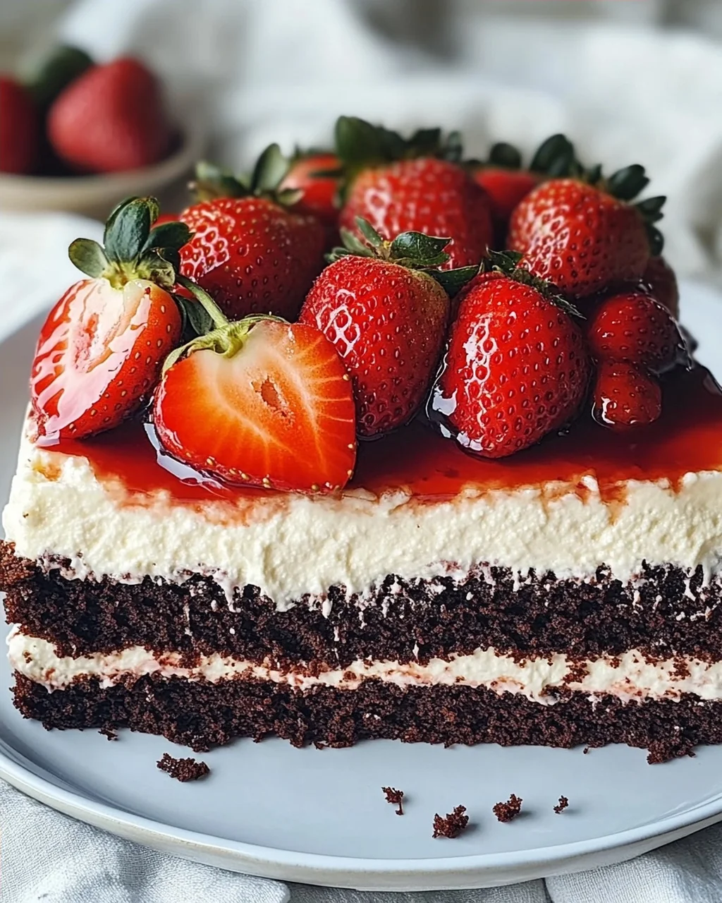 Erdbeerkuchen mit Mascarpone