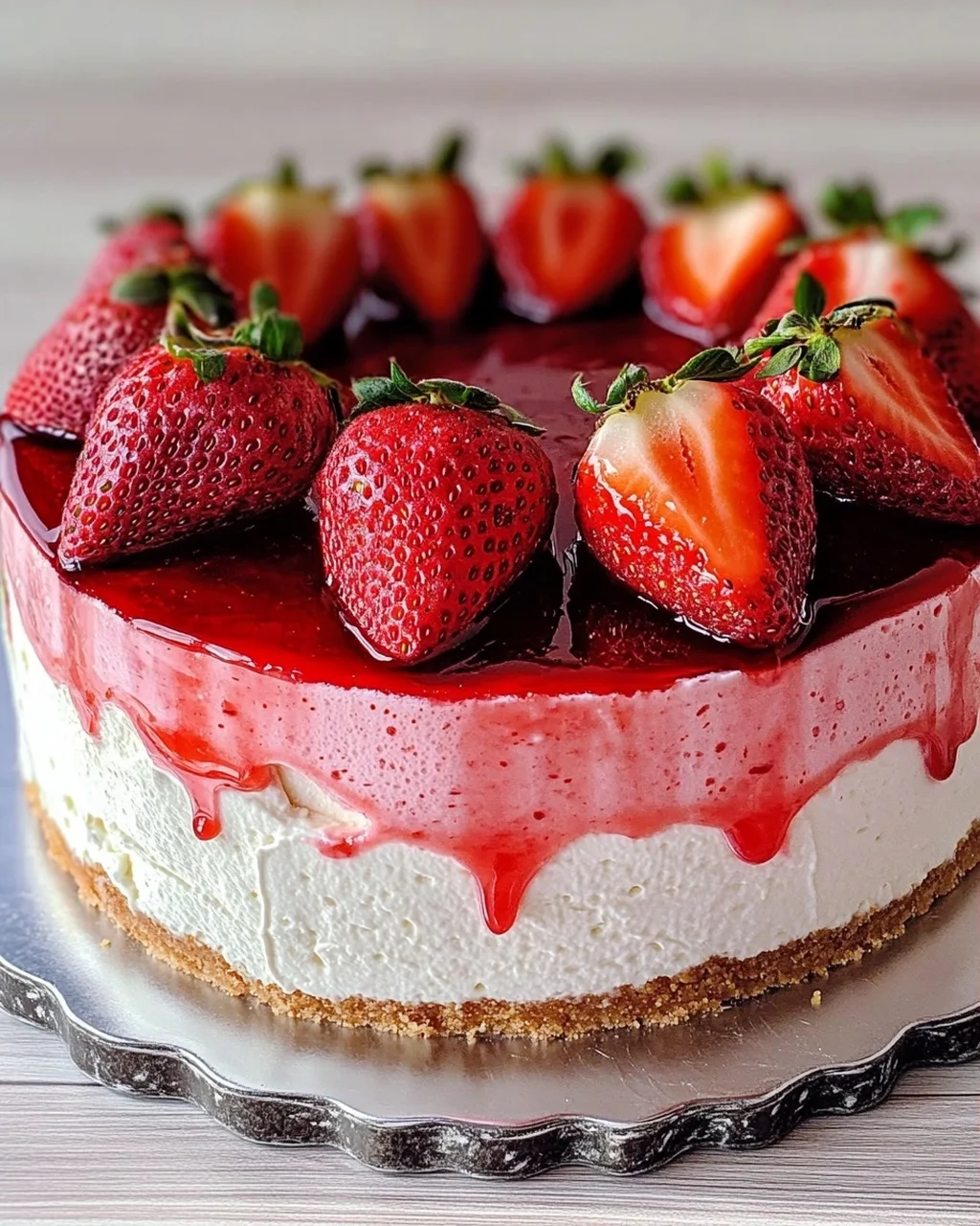 Erdbeertorte mit Joghurtcreme