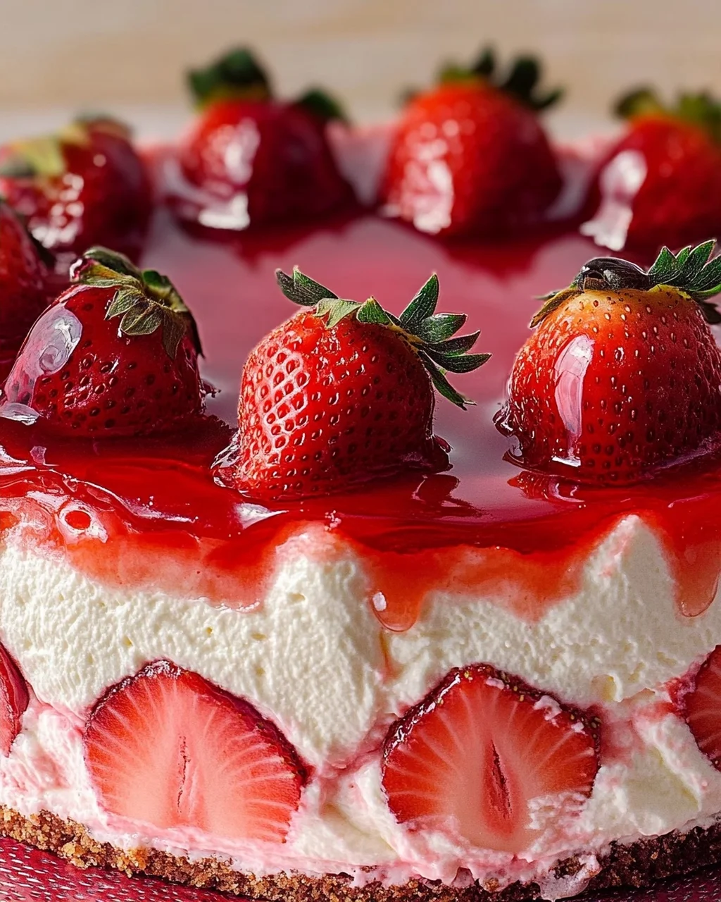 Erdbeertorte mit Joghurtcreme