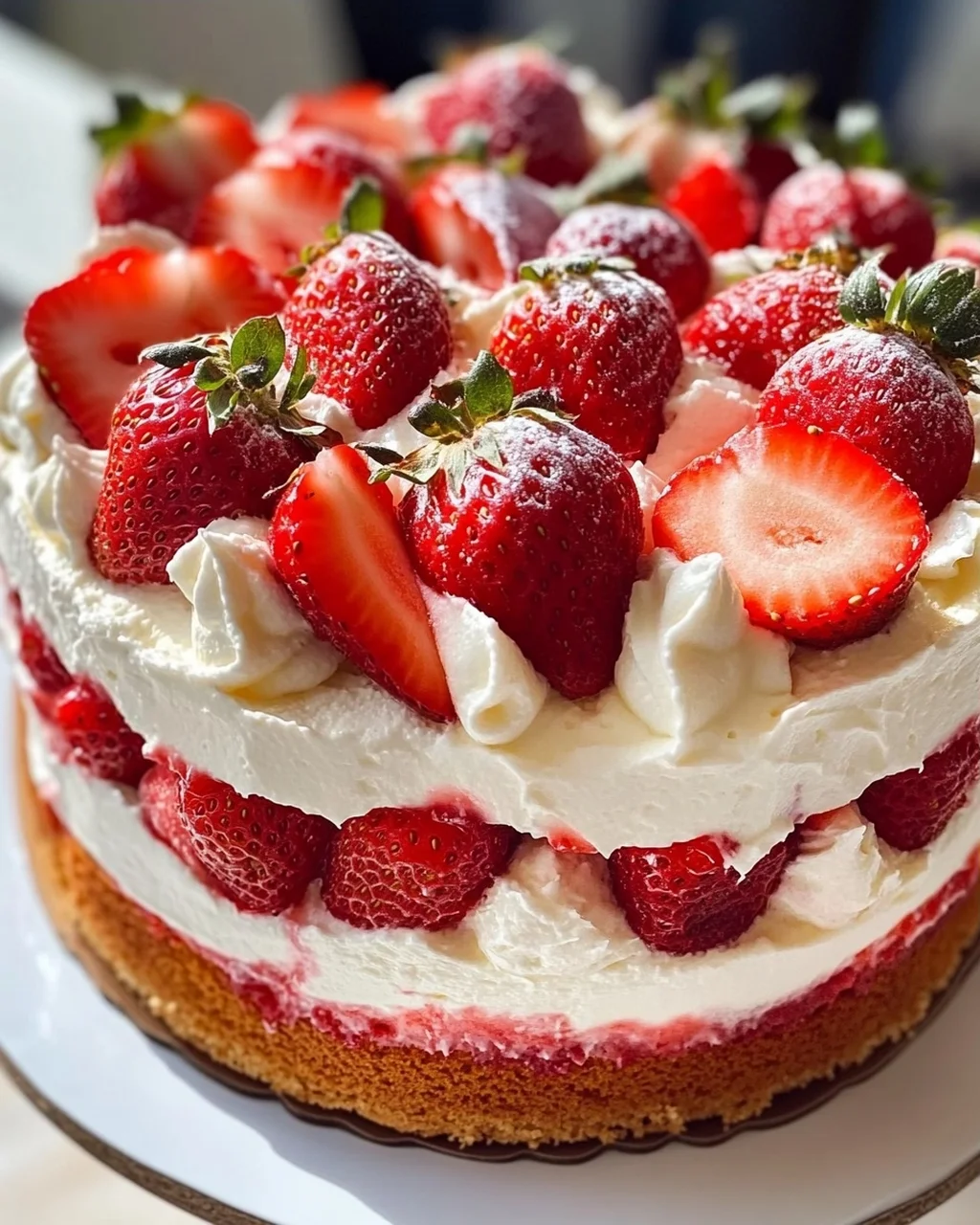Erdbeertorte ohne Gelatine