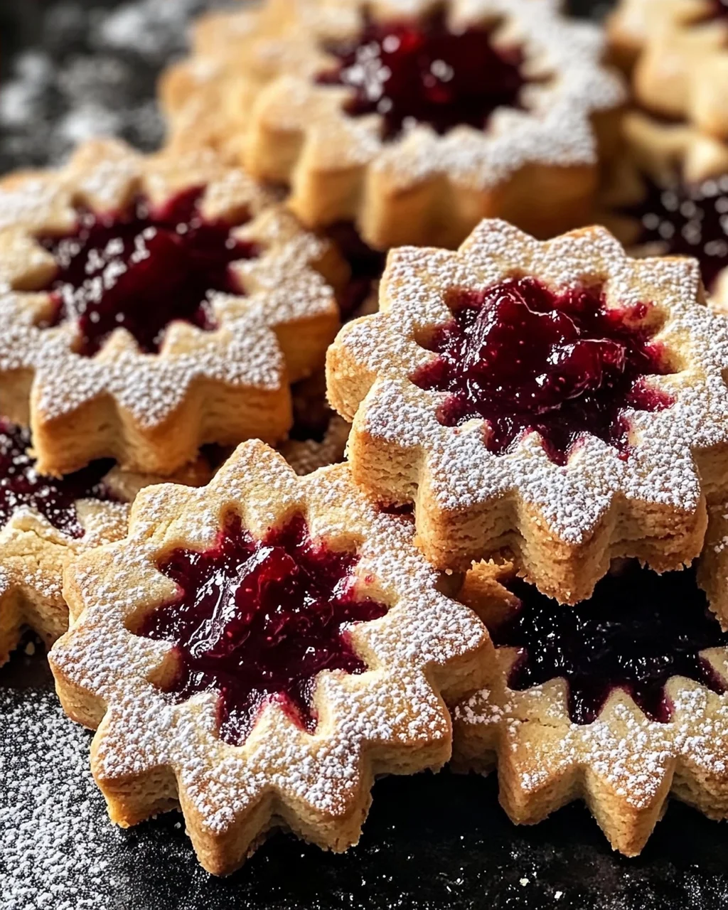 Feine Linzer-Plätzchen mit Marmelade