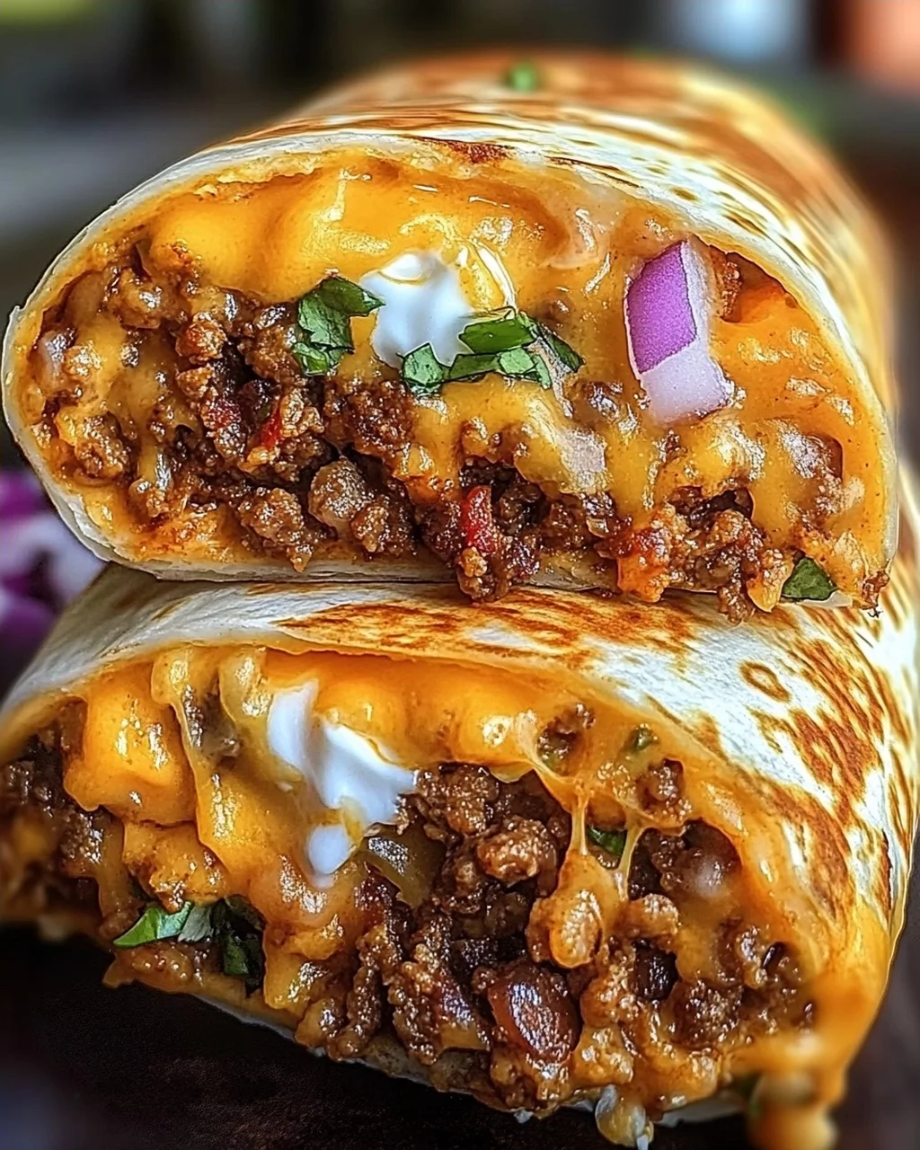 Gegrillter Käse-Burrito