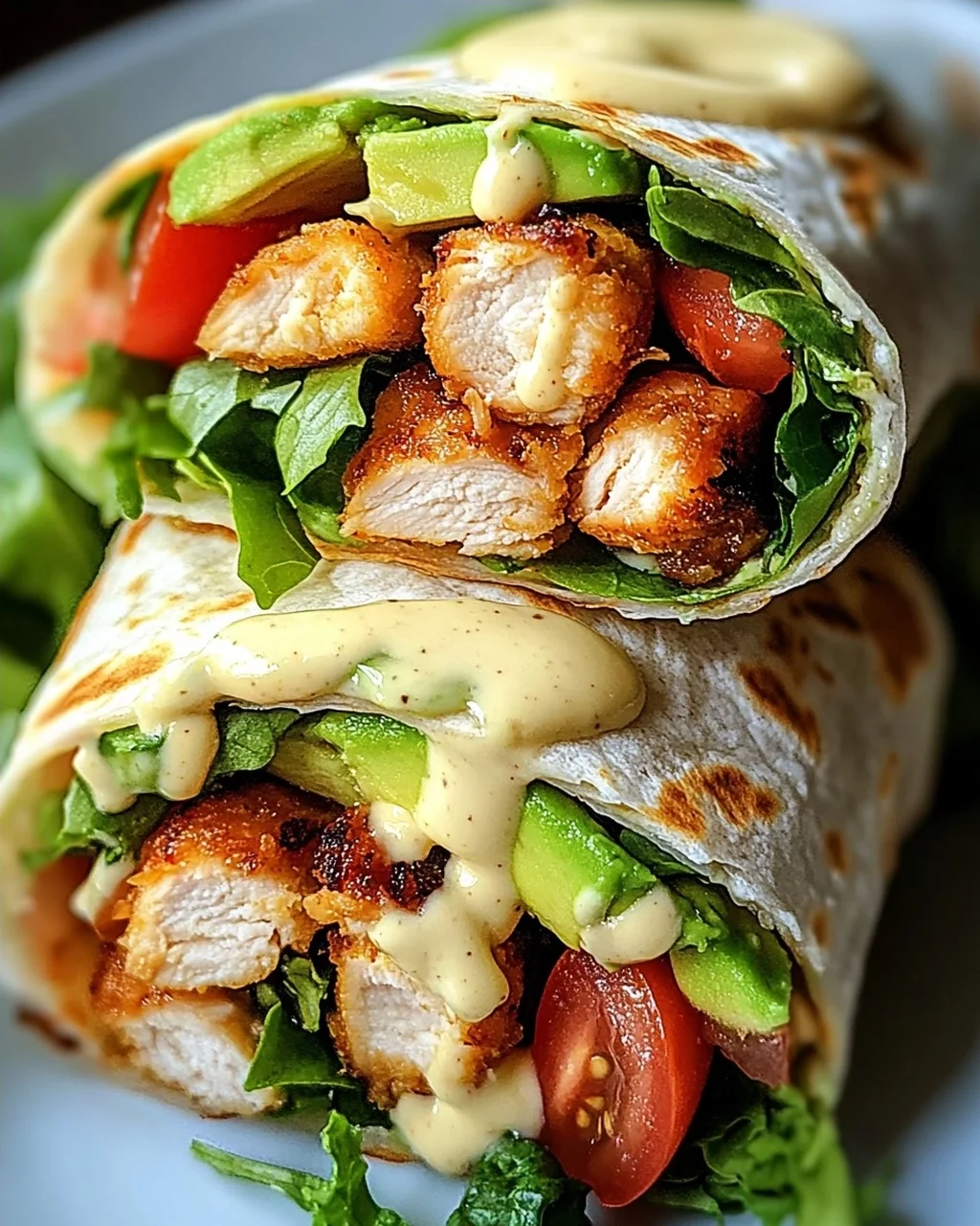 Hähnchen-Wraps mit Blitzsoße