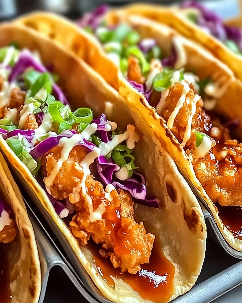 Knusprige Hähnchen-Wonton-Tacos für Zuhause