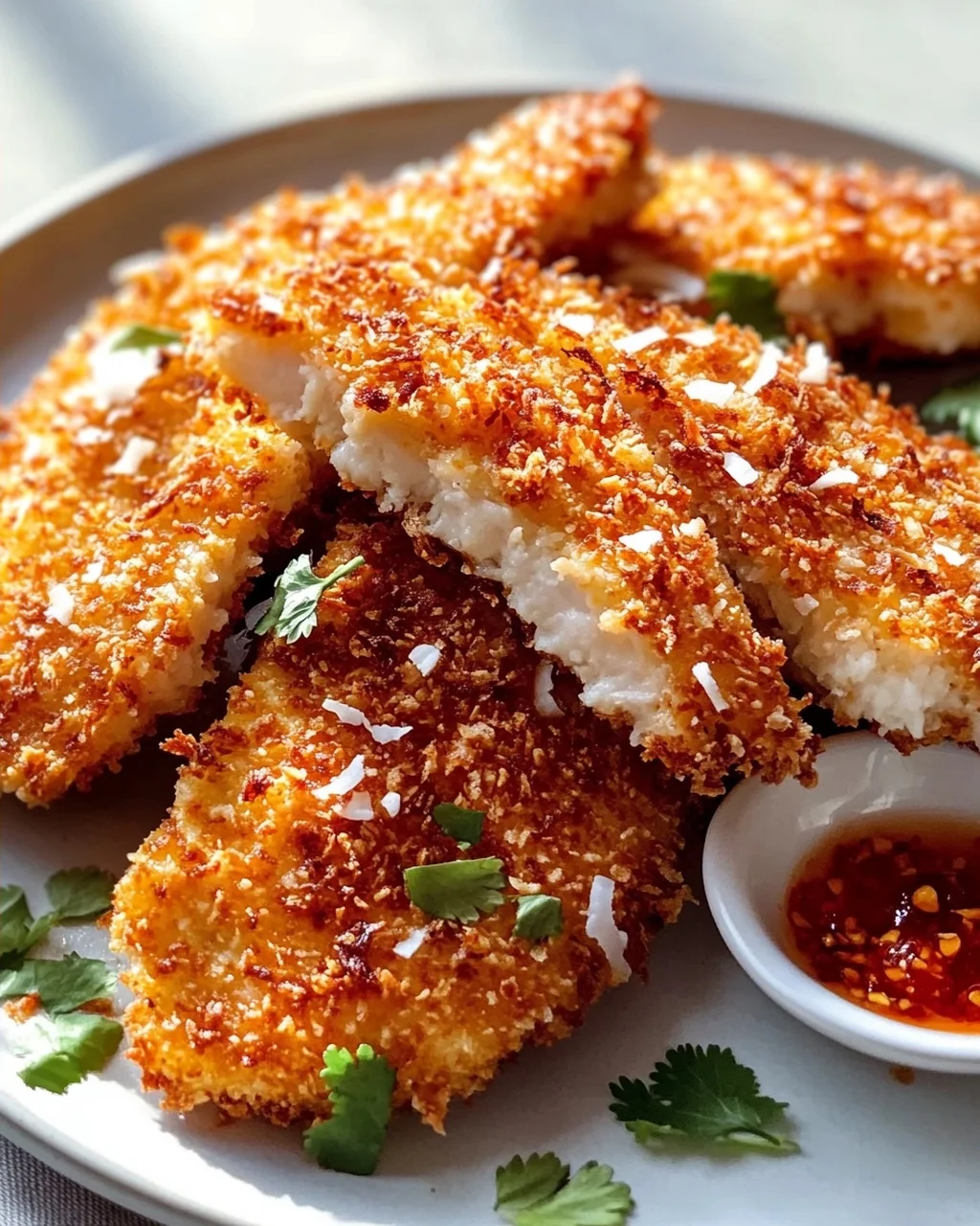 Knusprige Thai Kokos Hähnchenschnitzel Rezept – Schnell & Lecker