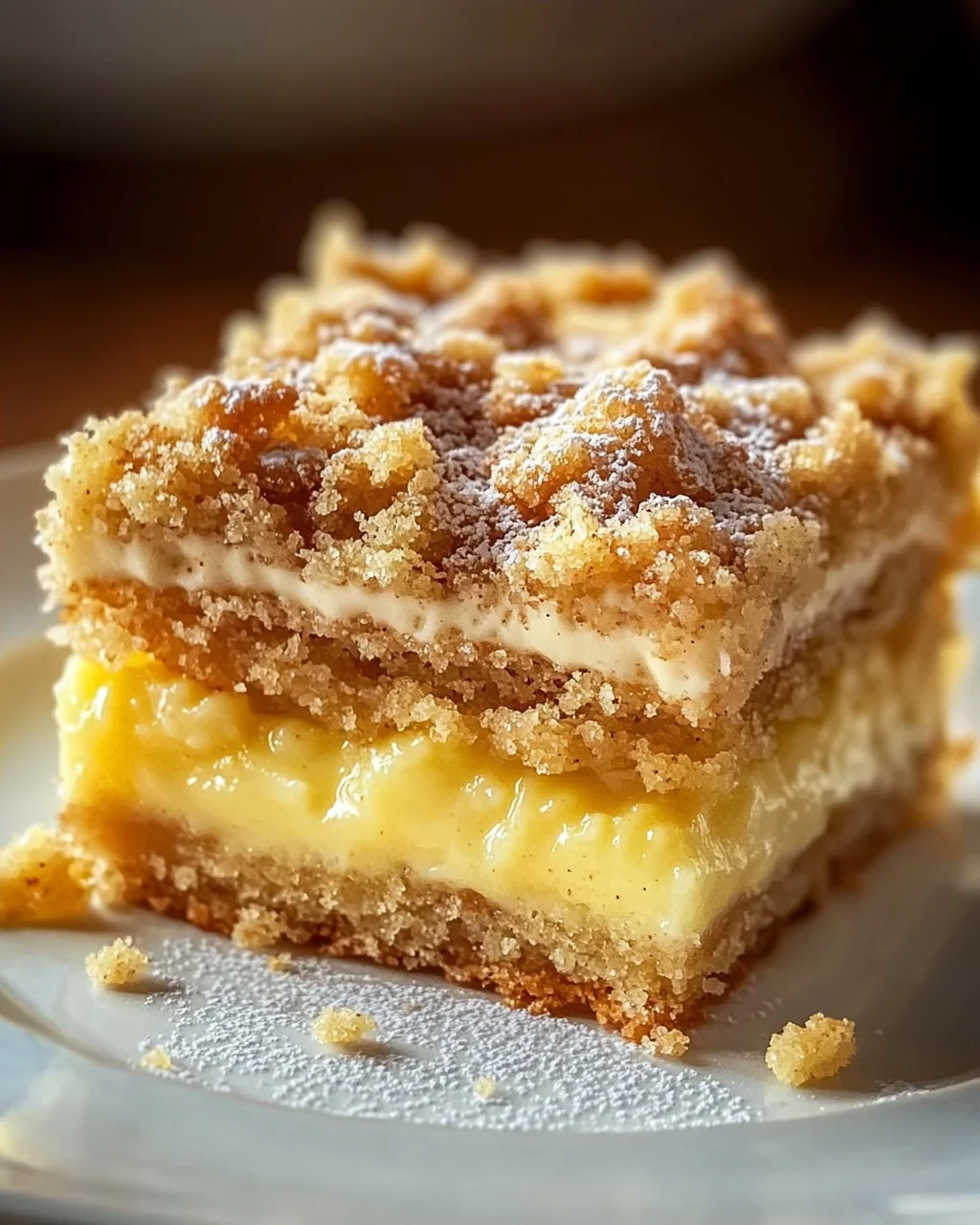 Köstlicher Streuselkuchen mit Pudding vom Blech – einfach & lecker!