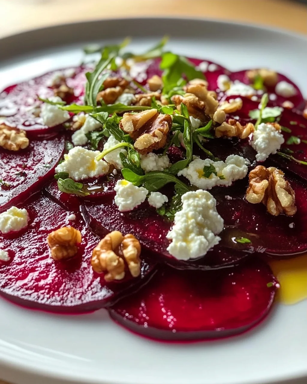 Köstliches Rote Bete Carpaccio