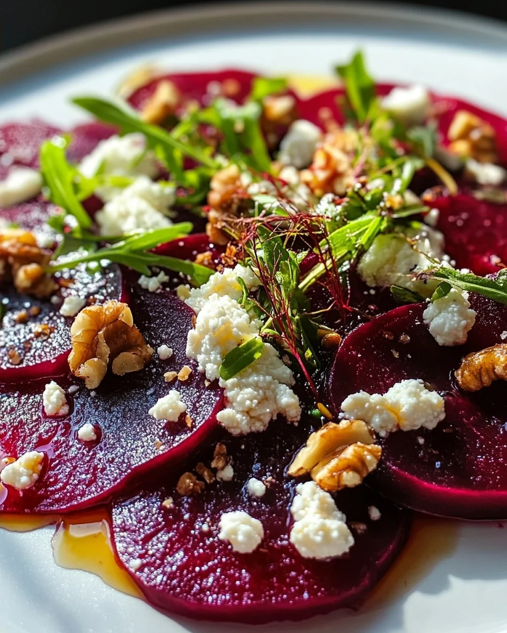 Köstliches Rote Bete Carpaccio