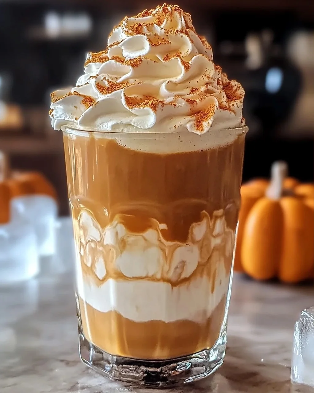Kürbis Chai Eistee Latte für den perfekten Herbstgenuss