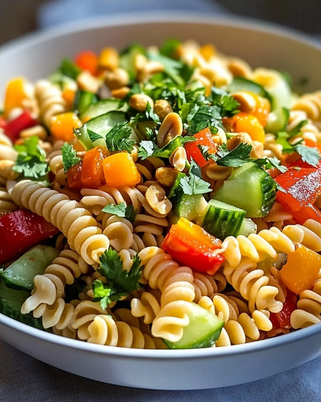 Limetten Crunch Nudelsalat – Frisch, knackig und lecker!