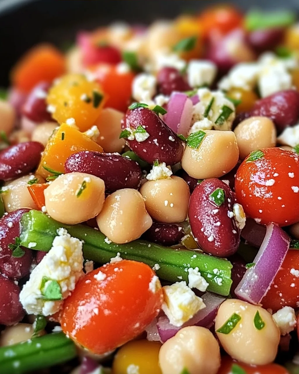 Mediterraner Bohnensalat
