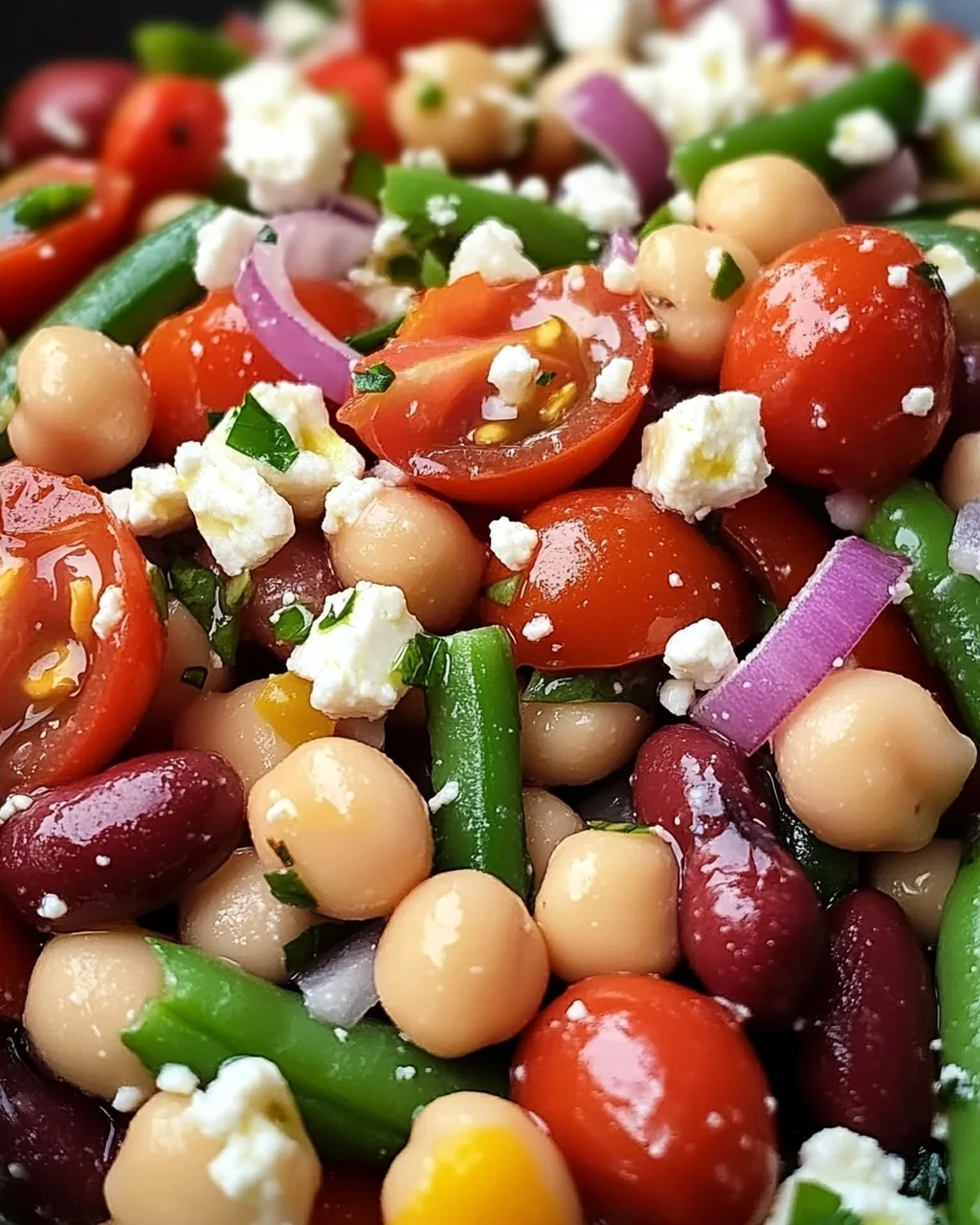 Mediterraner Bohnensalat