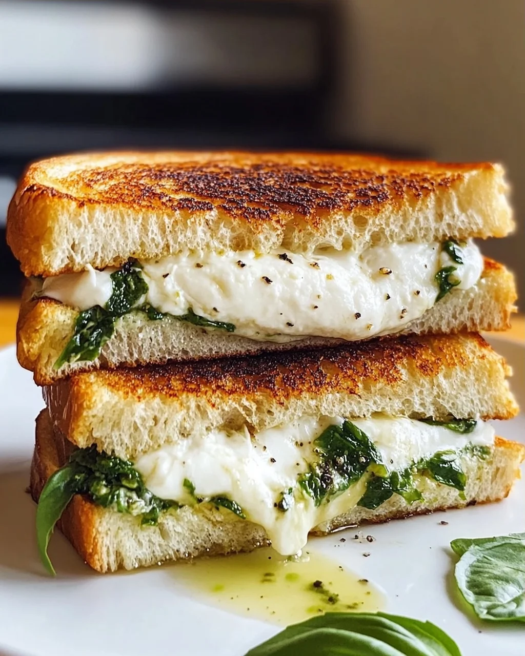 Melty Burrata Grilled Cheese Sandwich – Ein Genuss für Käseliebhaber!