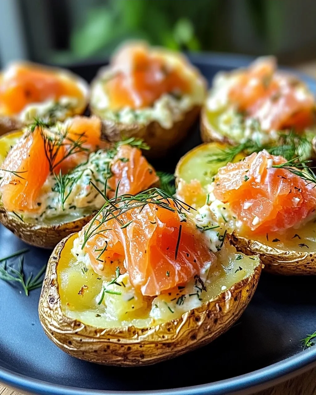 Ofenkartoffeln mit Räucherlachs