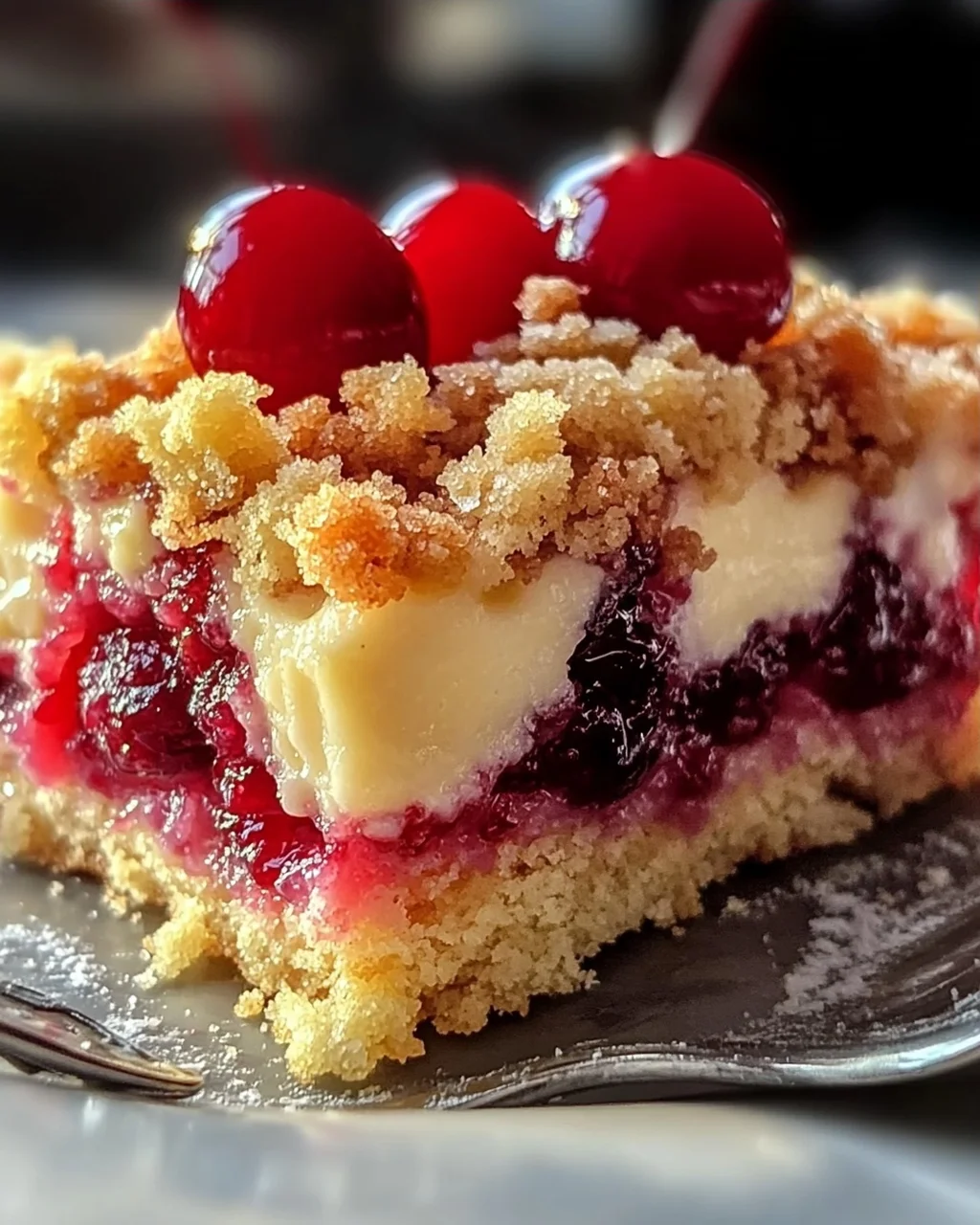 Perfekter Kirsch-Extractkuchen: Streusel & Vanillepudding