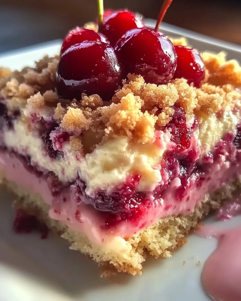 Perfekter Kirsch-Extractkuchen: Streusel & Vanillepudding