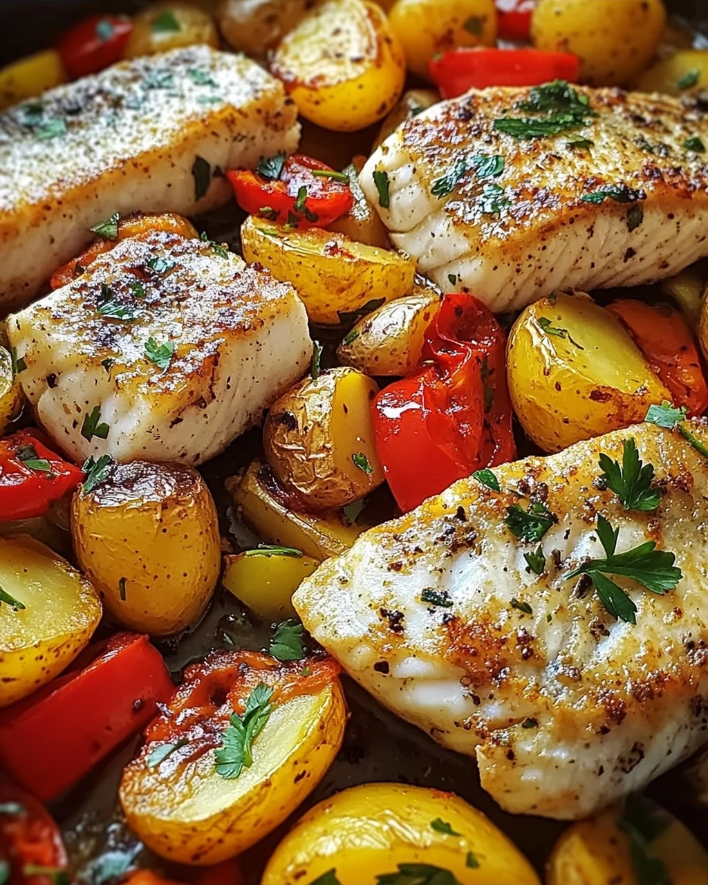 Portugiesischer Ofenfisch mit Kartoffeln