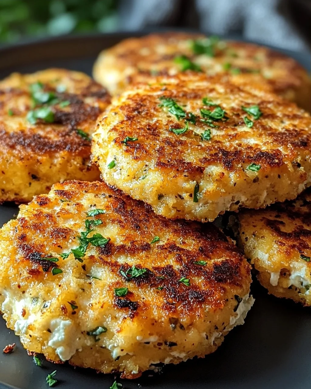 Proteinreiche Hüttenkäsetaler