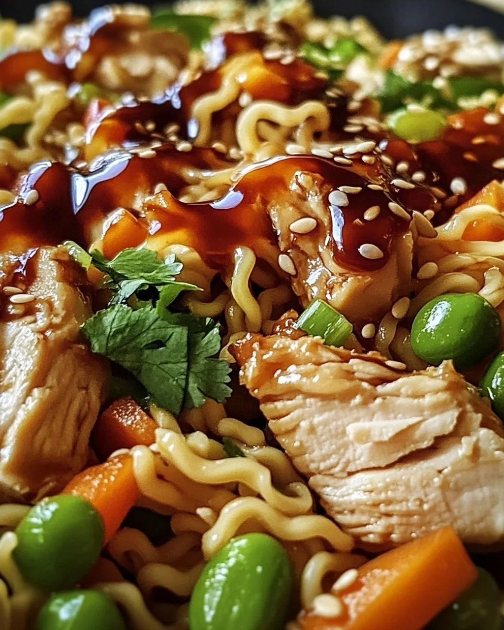 Ramen-Chinesischer Hähnchensalat