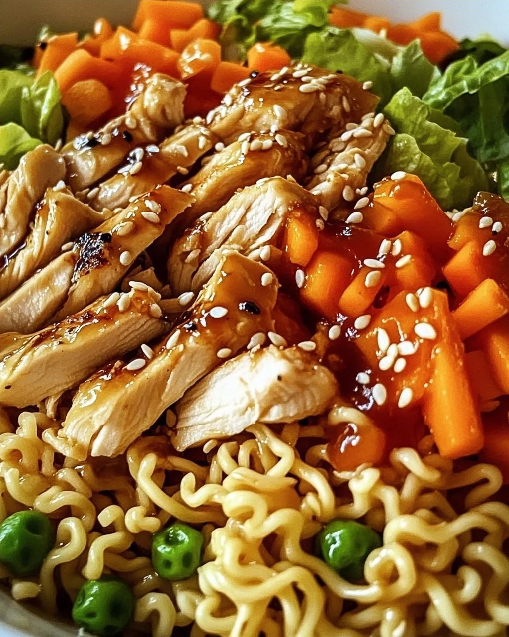 Ramen-Chinesischer Hähnchensalat