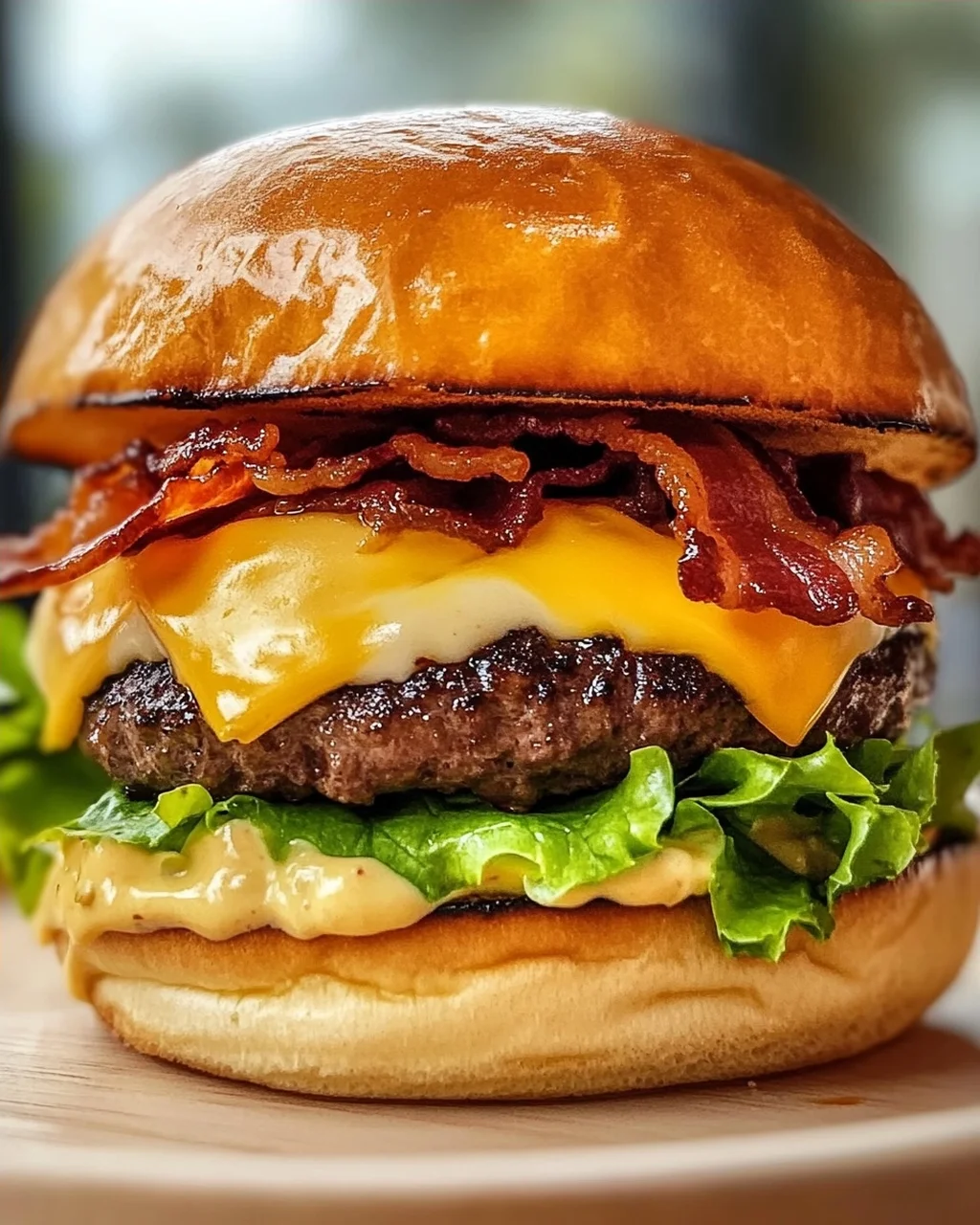 Saftiger Smash Burger mit cremiger Beef Baconnaise Sauce