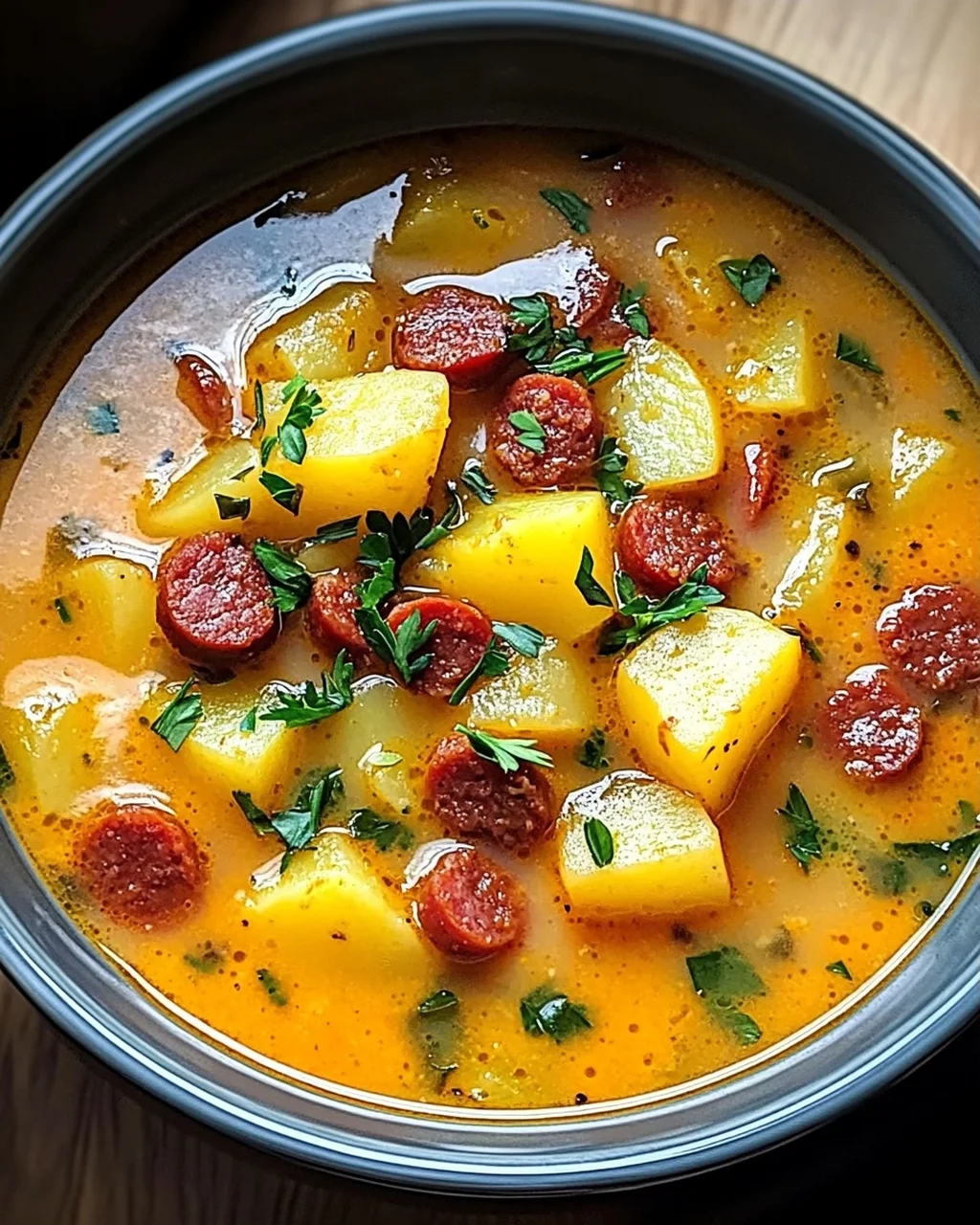 Spanische Kartoffelsuppe mit Chorizo für Wohlfühlmomente