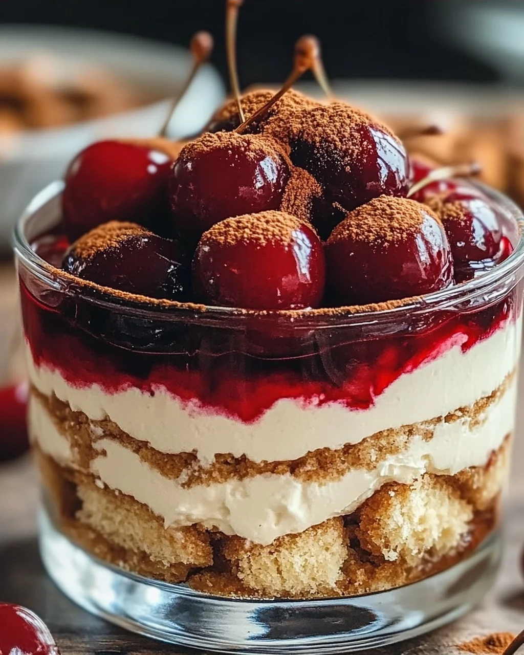 Spekulatius Tiramisu mit Gewürzkirschen