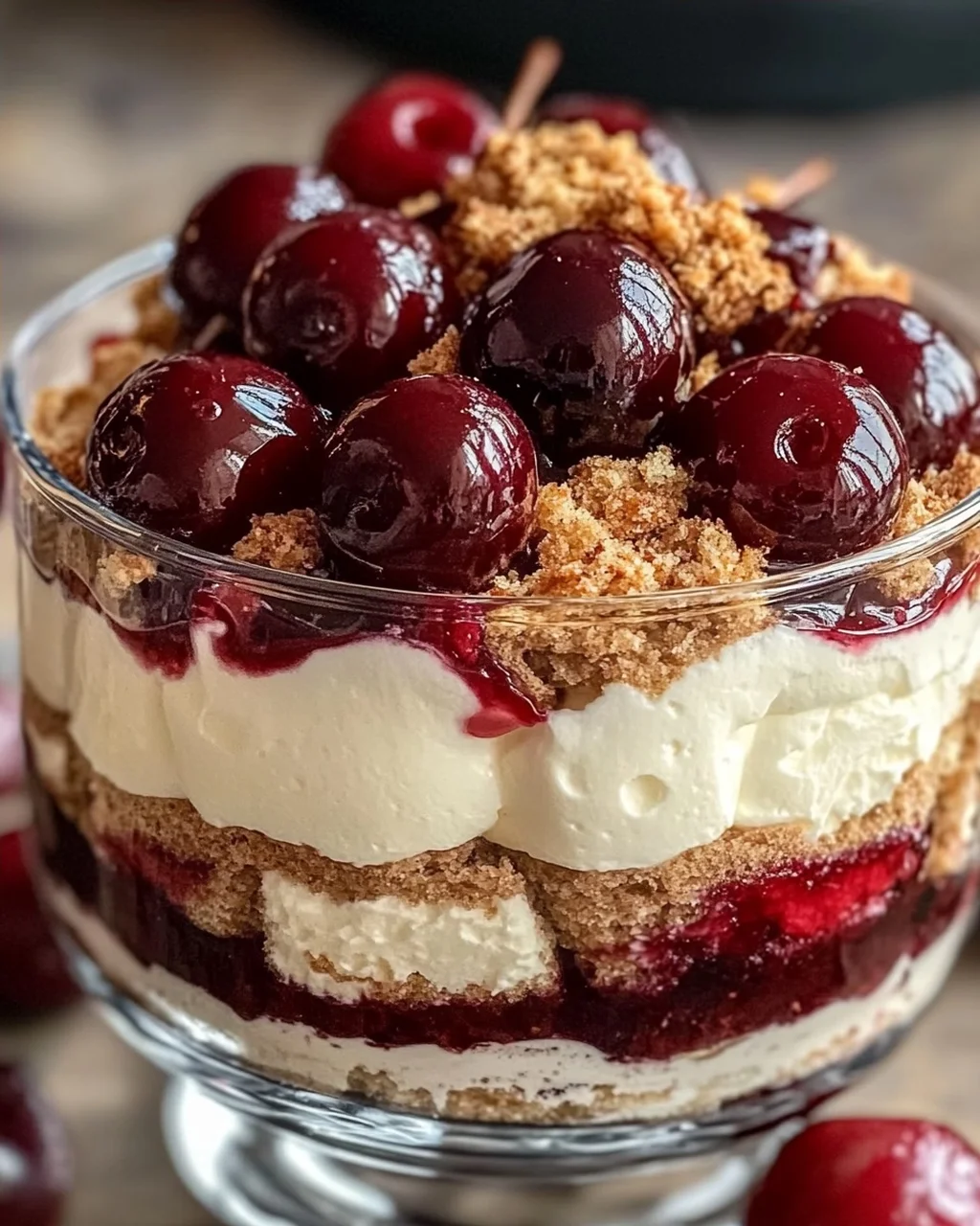 Spekulatius Tiramisu mit Gewürzkirschen