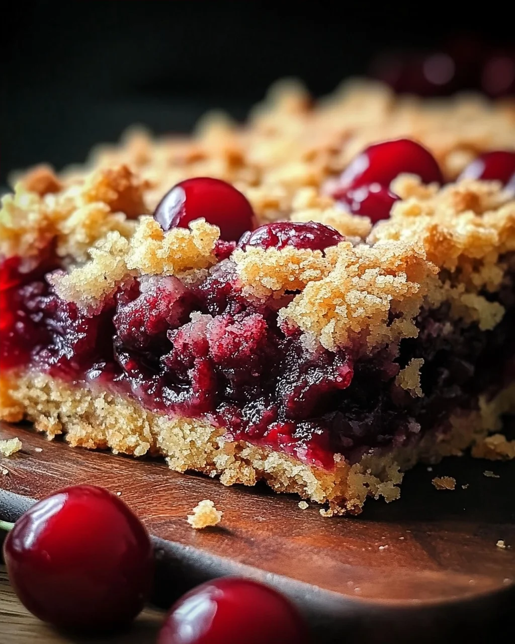Streuselkuchen mit Kirschen vom Blech