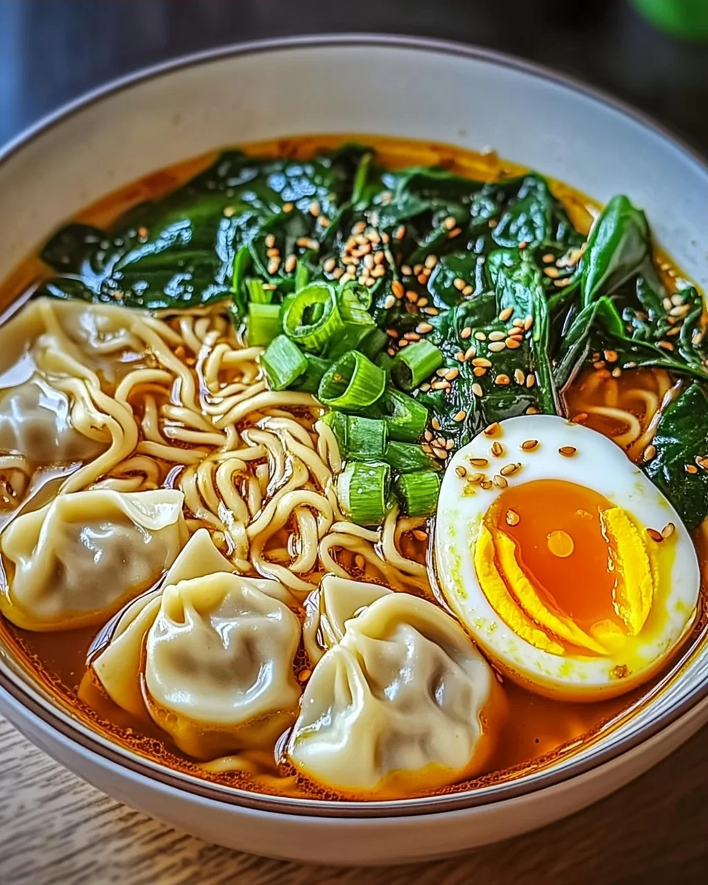 Teigtaschen Ramen Schüssel für perfekten Genuss