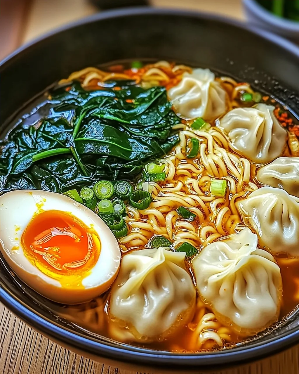 Teigtaschen Ramen Schüssel für perfekten Genuss