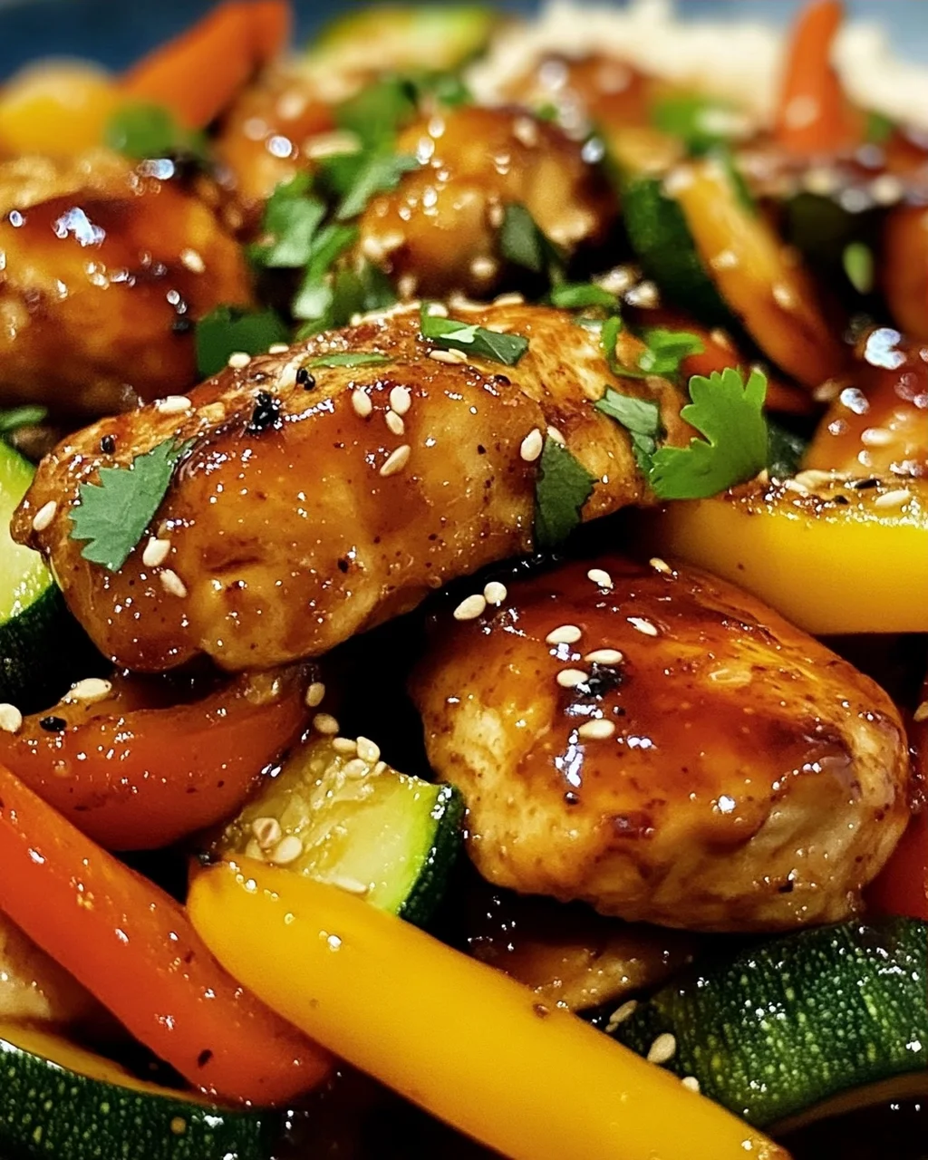 Teriyaki-Hähnchen mit Gemüse
