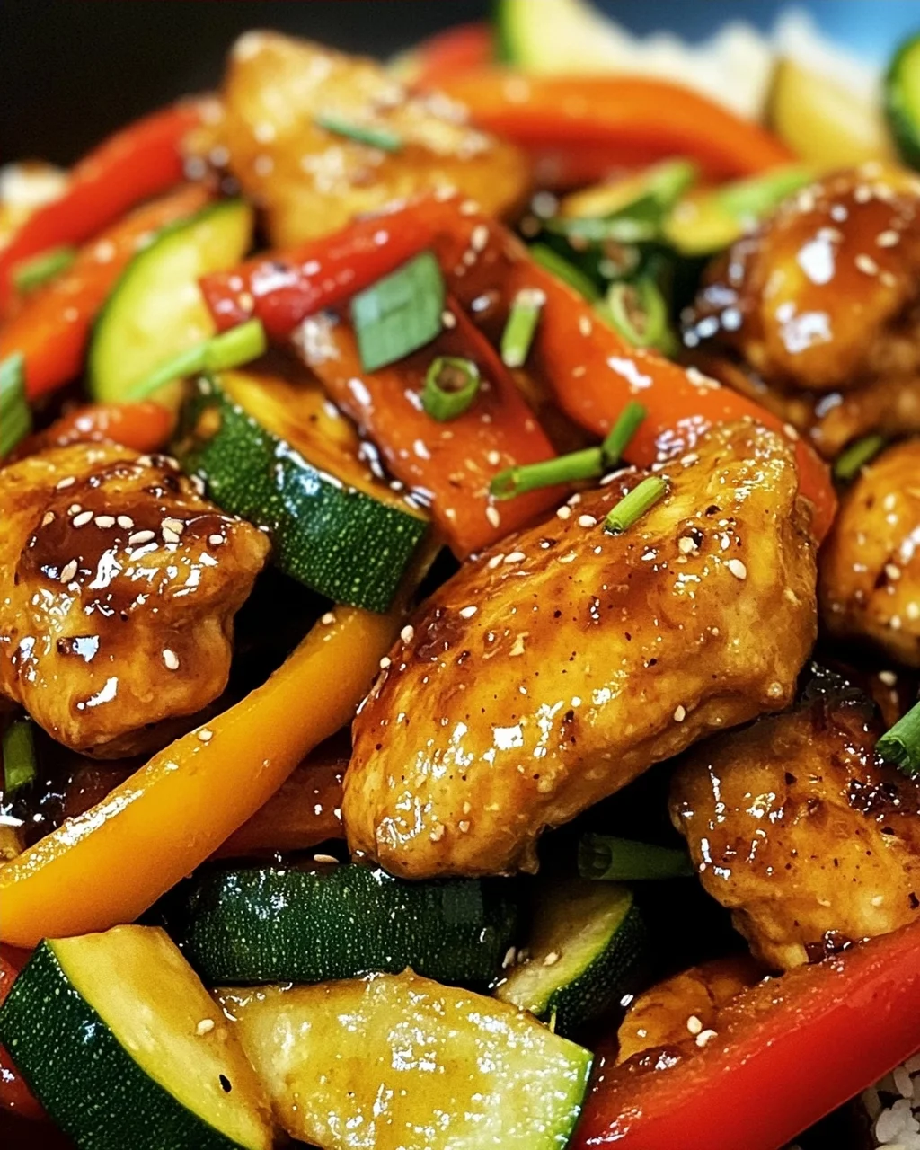 Teriyaki-Hähnchen mit Gemüse