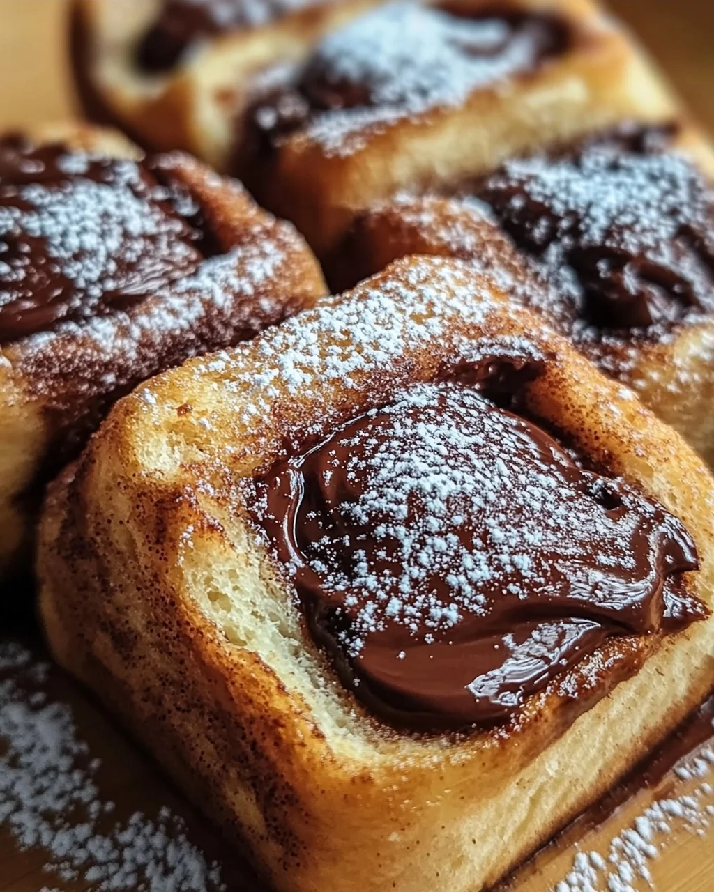 Toast Rolls mit Nutella und Zimt