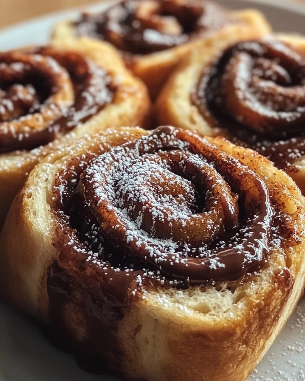 Toast Rolls mit Nutella und Zimt