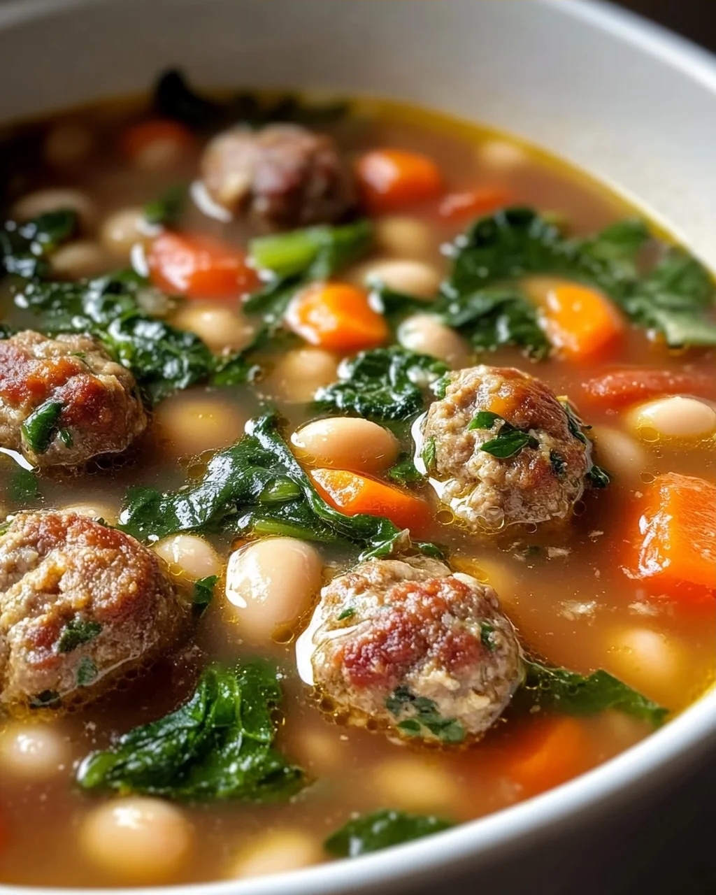 Toskanische Fleischbällchensuppe: Bohnen & Alkoholfreies Ale