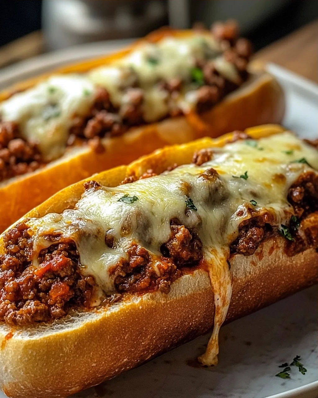 Überbackene Hackfleisch Baguettes – Knusprig & Lecker!
