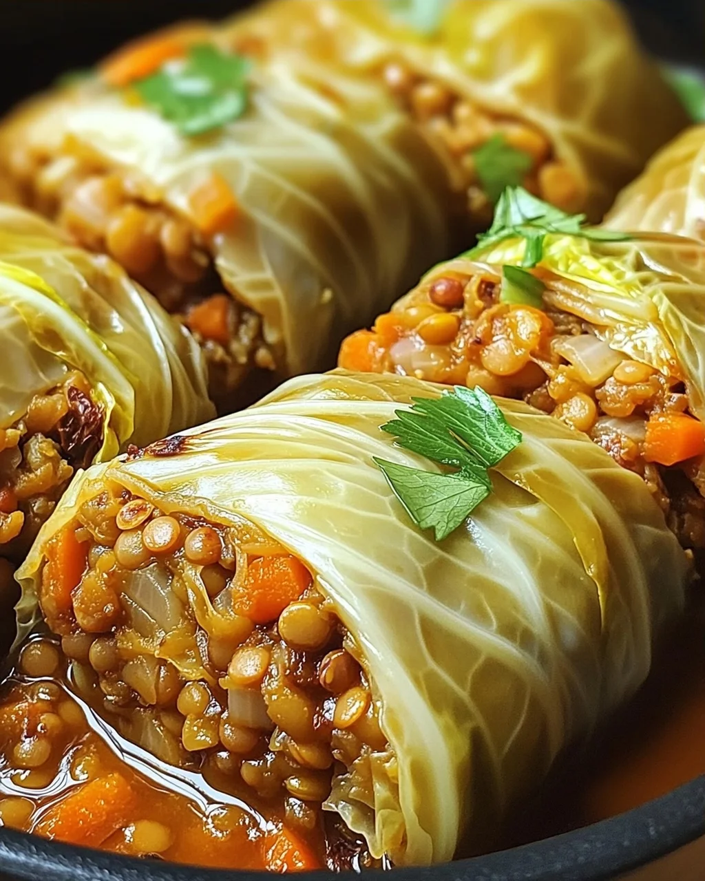 Vegane Kohlrouladen