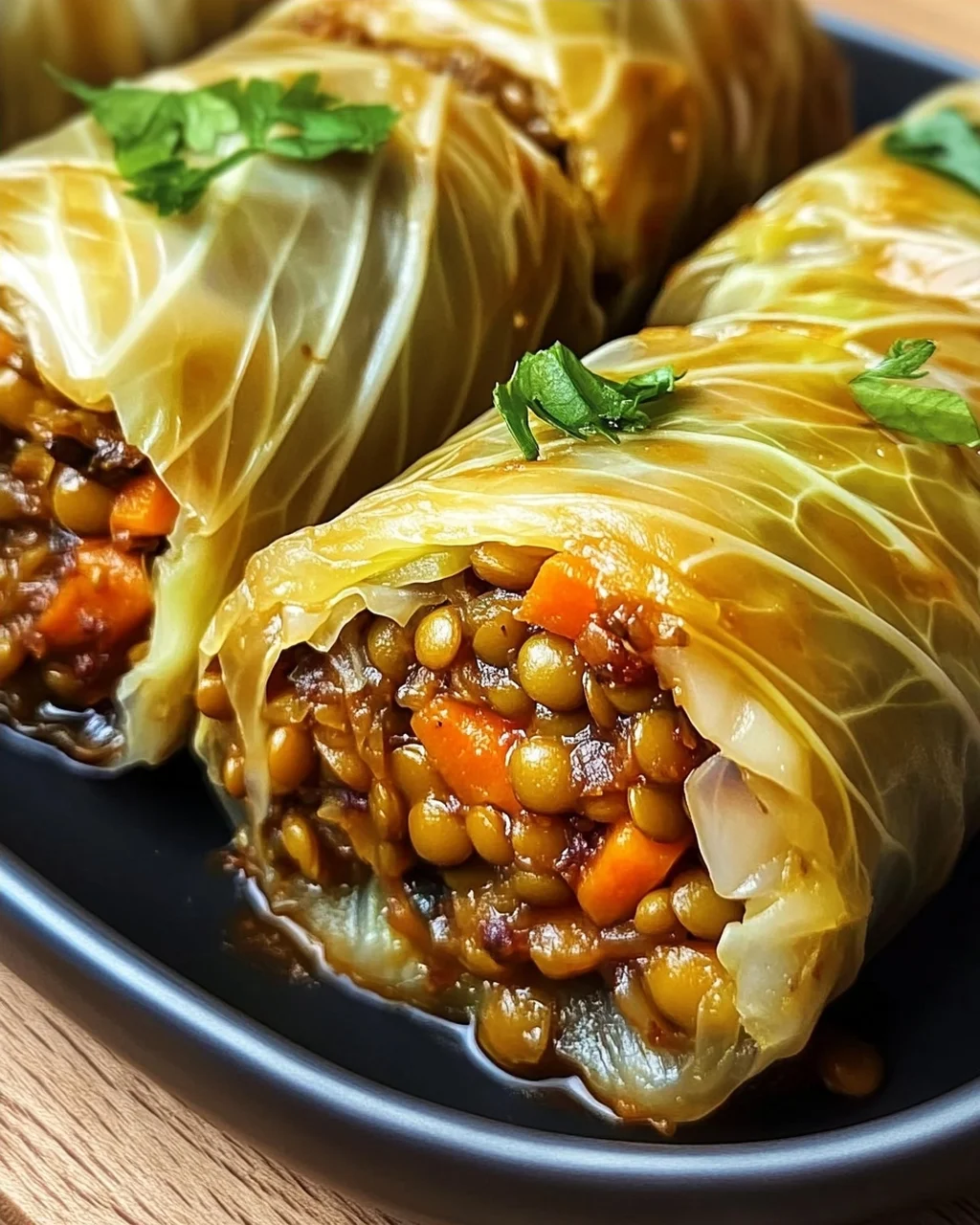 Vegane Kohlrouladen
