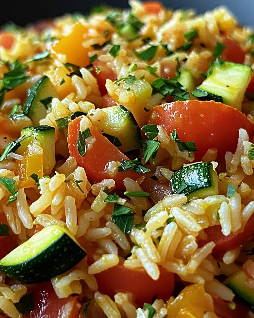 Zucchini-Tomaten-Reis